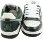 Enterprise Japan Groene Leren Sneakers met Ster Geperforeerde Neus Green Heren - Thumbnail 1