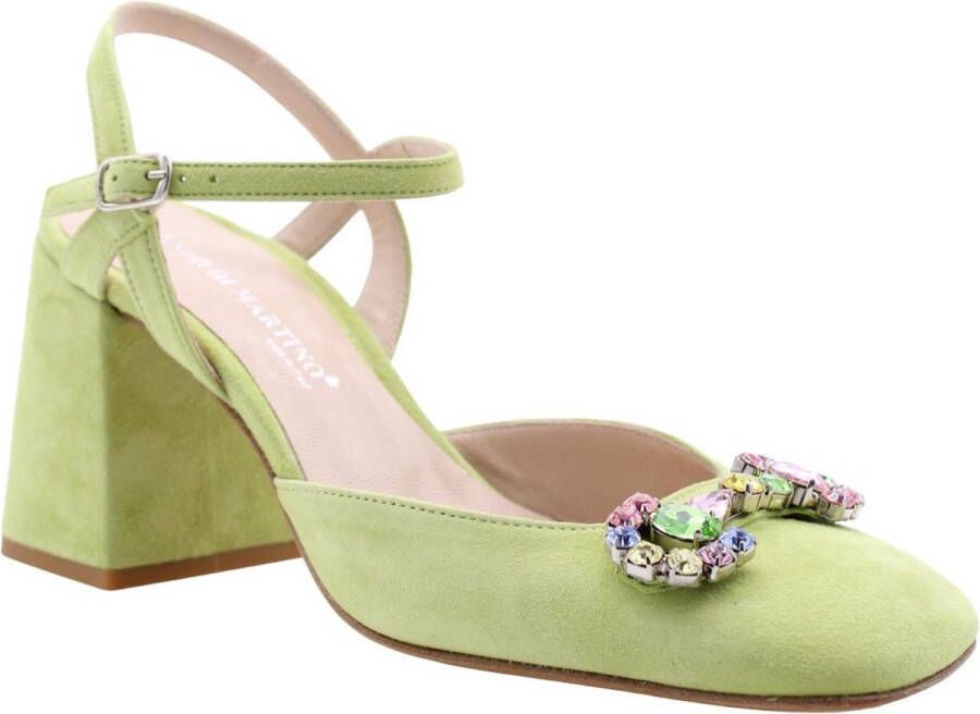 Enzo Di Martino Peep Toe Peep Heel Green