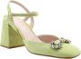 Enzo Di Martino Peep Toe Peep Heel Green Dames - Thumbnail 1