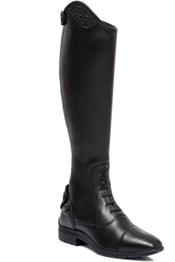 Equestro Rijlaarzen met veters en multilogo