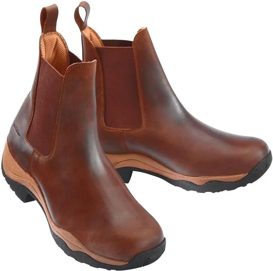 Equi-Thème Equitheme Zip Leather Dames Rijlaarzen Bruin Vrouw