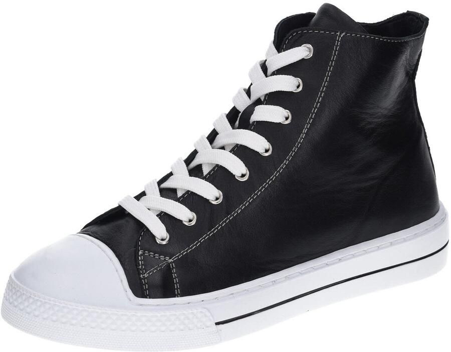Esgano dames veterschoenen zwart
