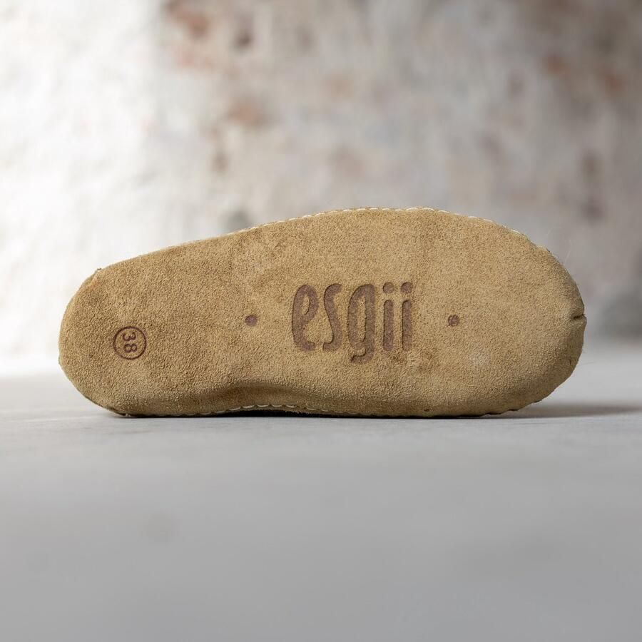 Esgii Vilten Dames Pantoffel Ravi Sesam Zachte Zool