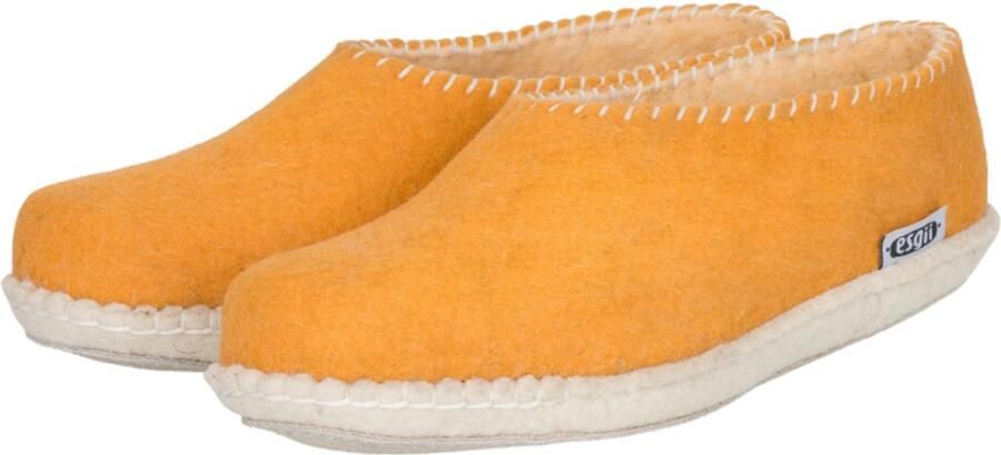 Esgii Vilten dames sloffen Stitch yellow Colour:Geel Ecru - Foto 2