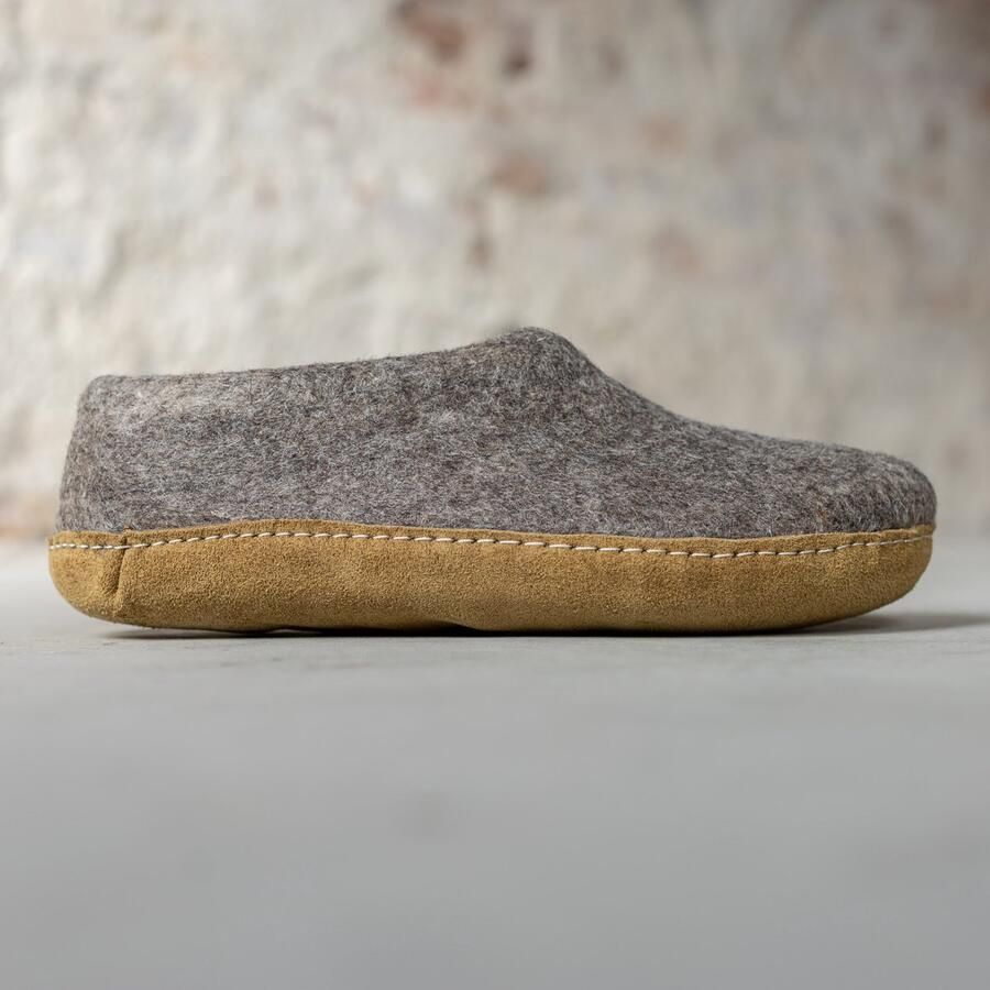 Esgii Vilten Heren Pantoffel Ravi Sesam Zachte Zool