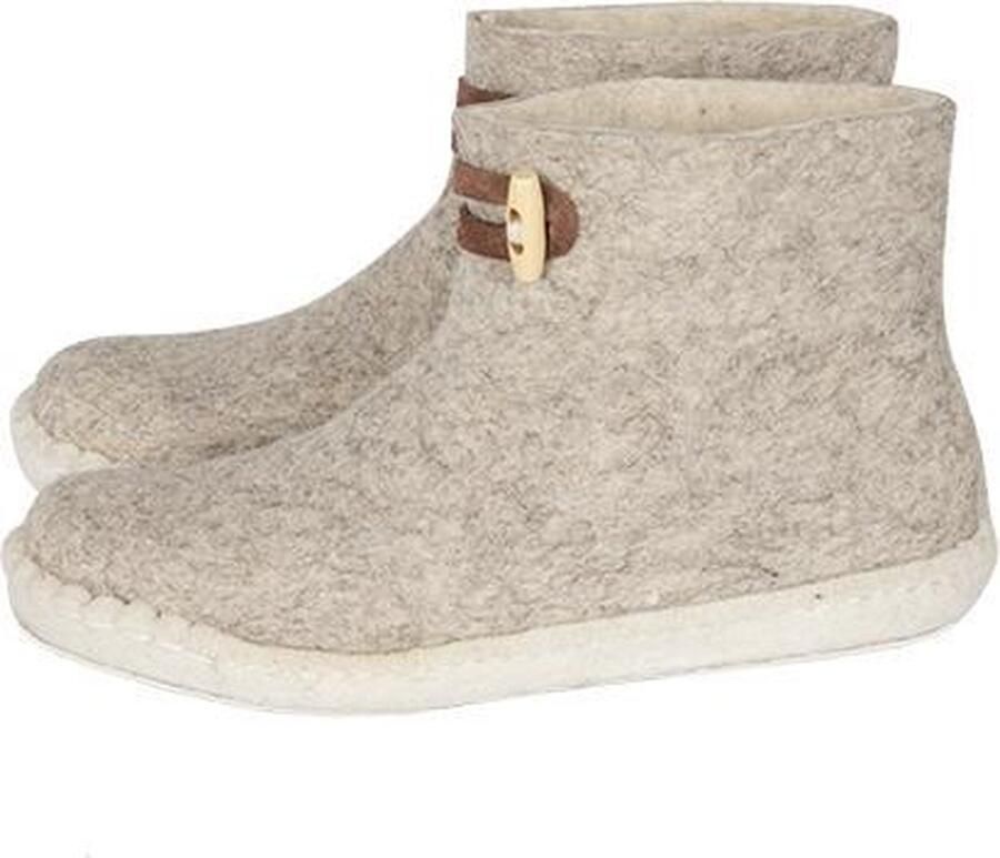 Esgii Vilten herenslof High Boots light grey Colour Lichtgrijs Ecru - Foto 2