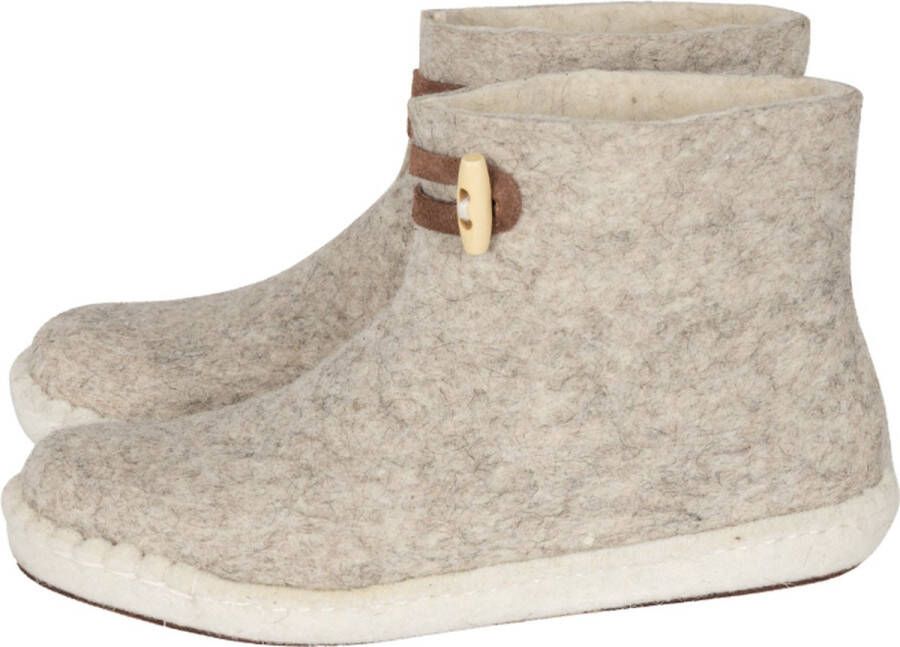 Esgii Vilten damesslof High Boots light grey