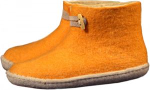 Esgii Vilten damesslof High Boots yellow Colour:Geel Ecru