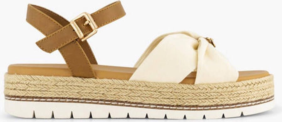 Esprit Beige platform sandaal - Foto 2