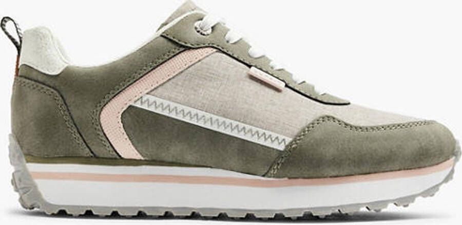 ESPRIT plateau sneakers wit bruin Schoenen