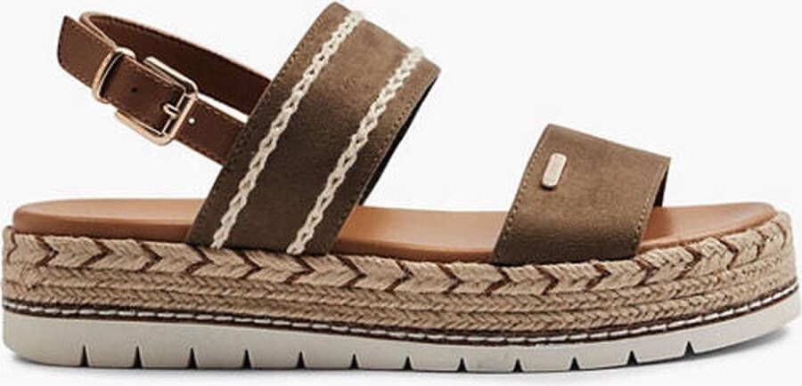 Esprit new Groene platform sandaal touw