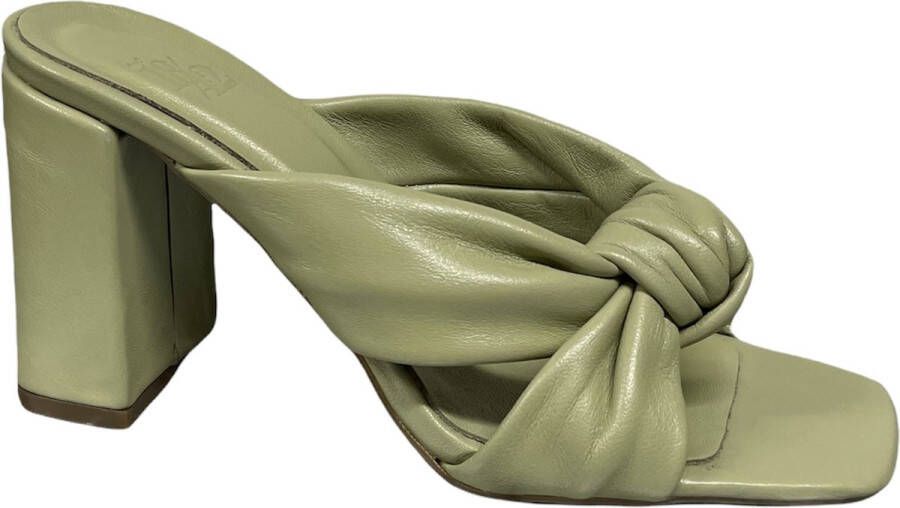 Est 18 42 18 42 522100-565 Dotothy 01 Pastel Green Muiltjes- Groene  muiltjes- 18 42 hakjes groene hakjes- 18 42 522100-565 Dotothy 01 Pastel  Green - Schoenen.nl