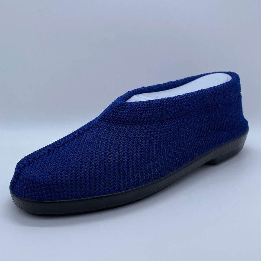 EUROCONFORTO Gebreide Portugese Schoen Blauw Kobalt Instappers Pantoffel - Foto 2