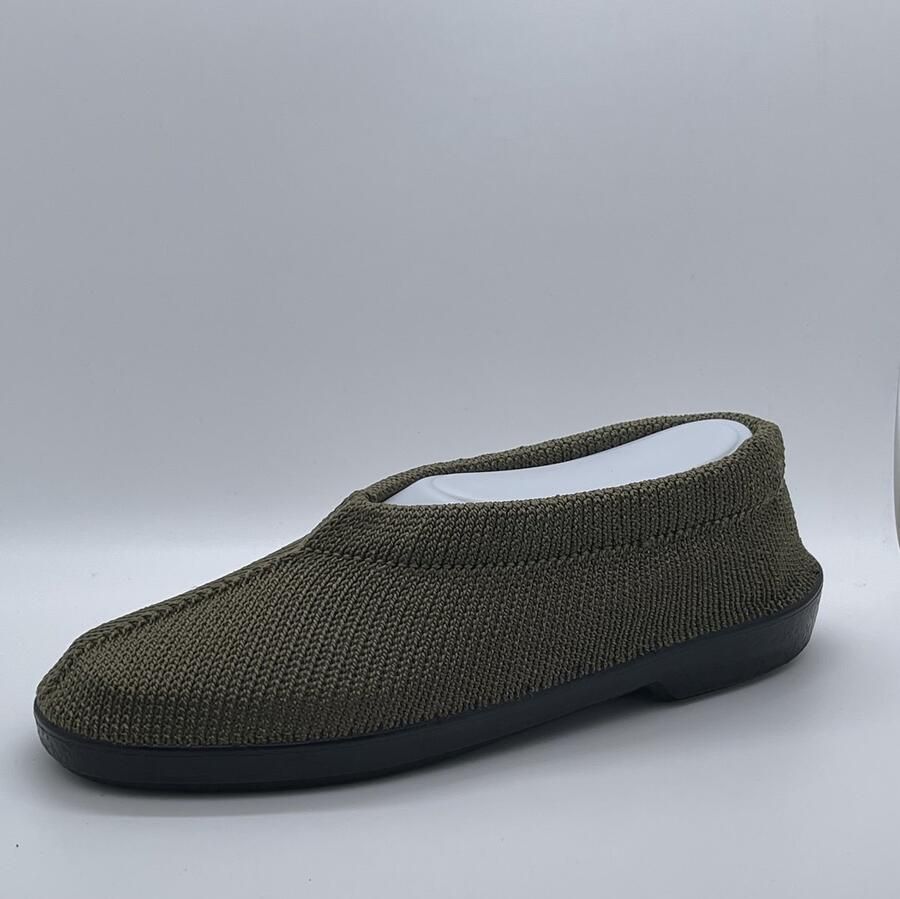 EUROCONFORTO Gebreide Portugese Schoen Groen Olive Instappers Pantoffel - Foto 2
