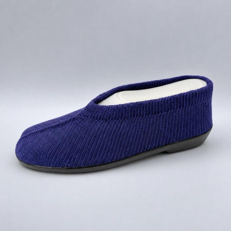 EUROCONFORTO Gebreide Portugese Schoen Royal Amethyst Paars Instappers Pantoffel