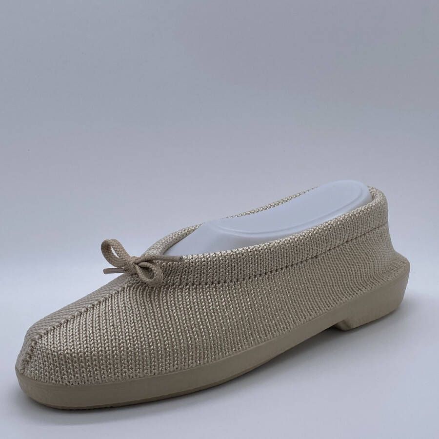 EUROCONFORTO Gebreide Portugese Schoen Atacador Beige Instappers Pantoffel
