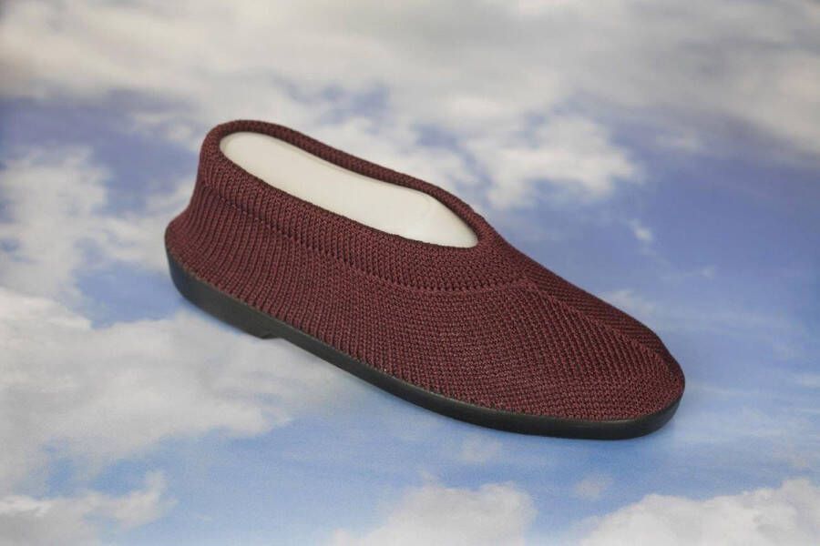 EUROCONFORTO Gebreide Portugese Schoen Bordeaux Vino Instappers Pantoffel