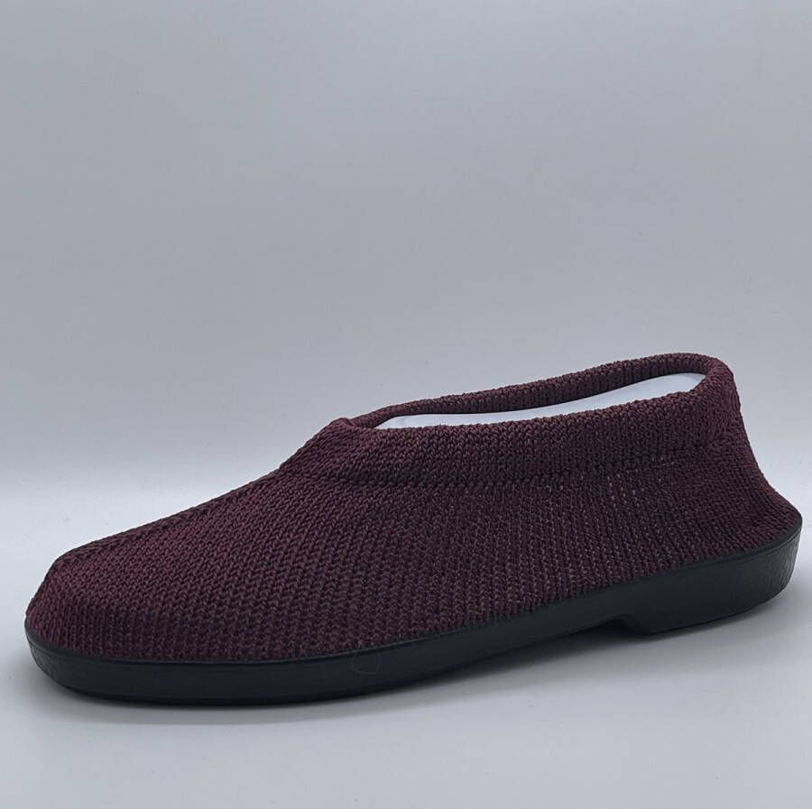 EUROCONFORTO Gebreide Portugese Schoen Bordeaux Vino Instappers Pantoffel