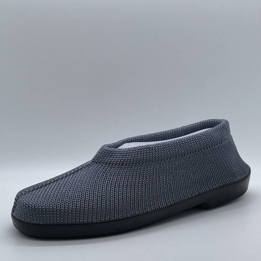 EUROCONFORTO Gebreide Portugese Schoen Grijs Silver Instappers Pantoffel