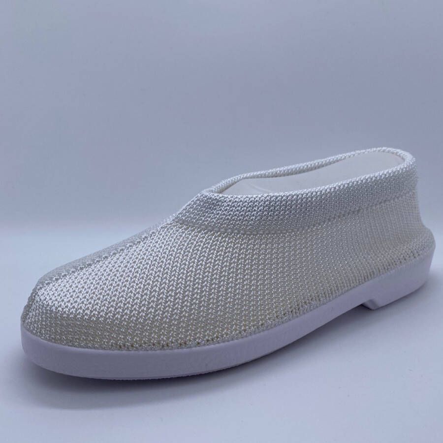 EUROCONFORTO Gebreide Portugese Schoen Pure White Instappers Pantoffel - Foto 2