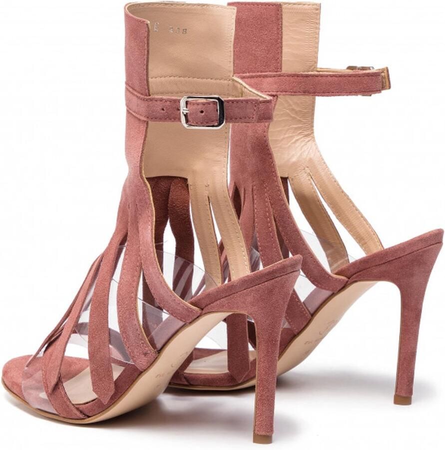 Eva Minge 3W3G6 Dames Sandalen Roze Echt Leer