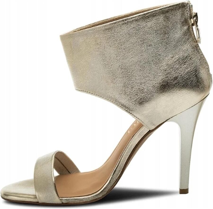 Eva Minge Lederen Dames Sandalen Goud
