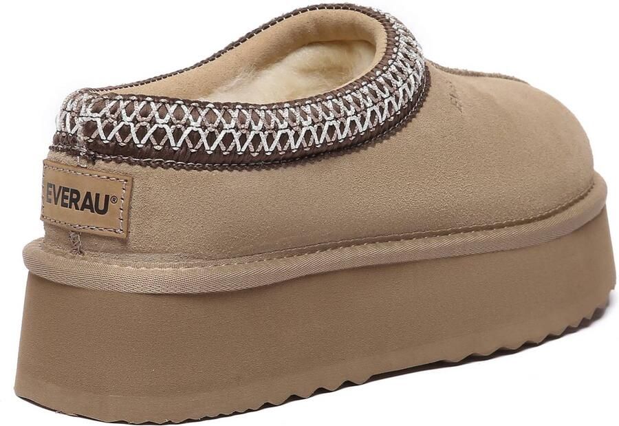 EVERAU Australia Dames Leren Pantoffels Wonga