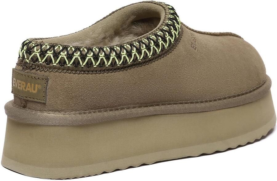 EVERAU Australia Dames Leren Pantoffels Wonga