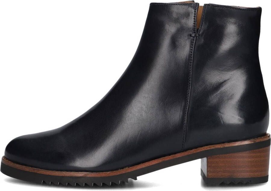 Everybody 11654 Enkellaarsjes Enkelboots met rits Dames Blauw