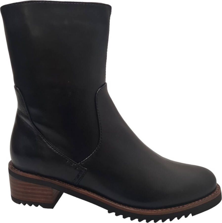 EVERYBODY Enkellaarsjes Dames Bee Maat: 39 5 Materiaal: Leer Kleur: Zwart - Foto 2