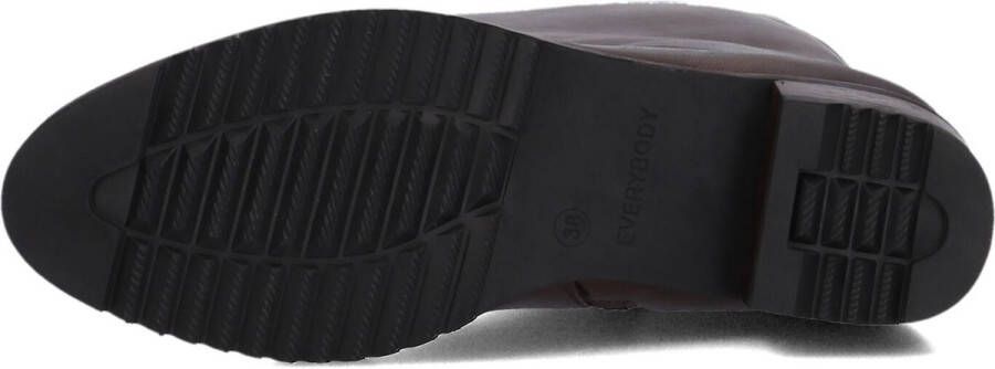 EVERYBODY Hoge Laarzen Dames Berta Maat: 39 5 Materiaal: Leer Kleur: Bruin - Foto 2