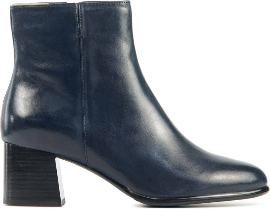 Everybody Vrouwen Leren Enkellaarsjes Laarzen Damesschoenen 58251 Blauw -  Schoenen.nl