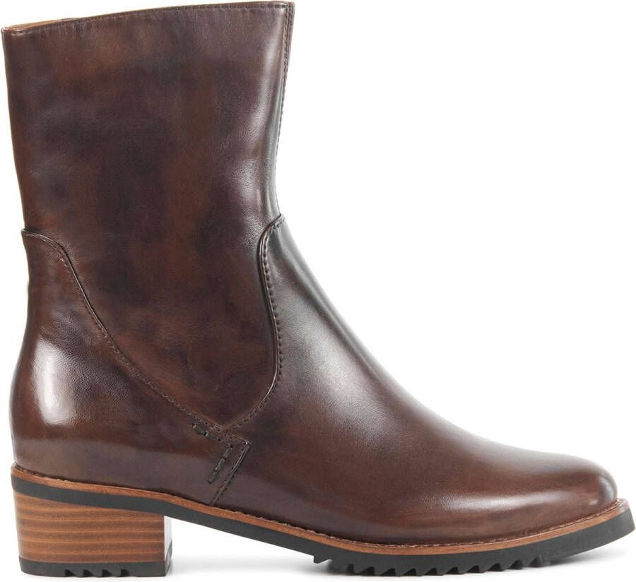 EVERYBODY Enkellaarsjes Dames 11655 Maat: 36 Materiaal: Leer Kleur: Bruin - Foto 2