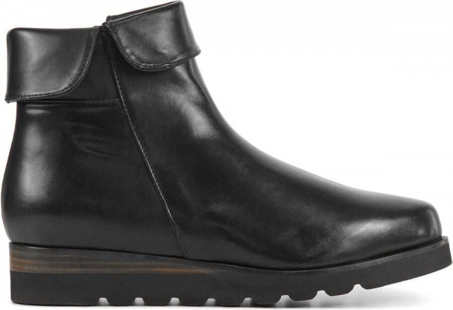 EVERYBODY Enkellaarsjes Dames 75898 Maat: 38 Materiaal: Leer Kleur: Zwart