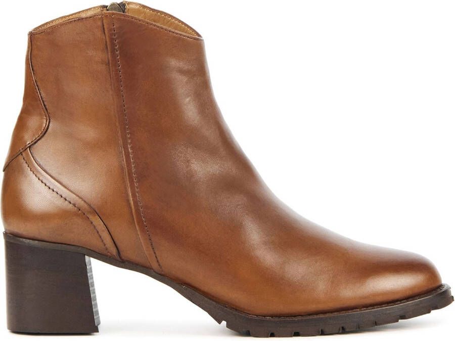 EVERYBODY Enkellaarsjes Dames Elvia Maat: 37 5 Materiaal: Leer Kleur: Cognac - Foto 2