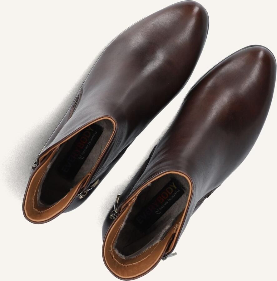 EVERYBODY Enkellaarsjes Dames Barocoria Maat: 35 Materiaal: Leer Kleur: Bruin - Foto 2