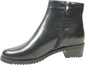 EVERYBODY Enkellaarsjes Dames Belport Leer Blauw - Zwart