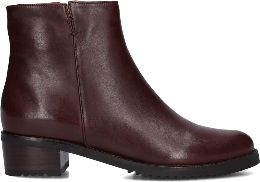 EVERYBODY Enkellaarsjes Dames Belport Leer Bordeaux