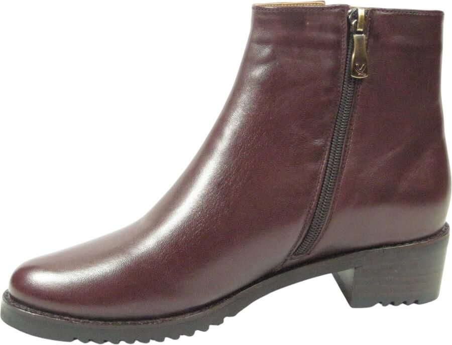 EVERYBODY Enkellaarsjes Dames Belport 40 5 Leer Bordeaux