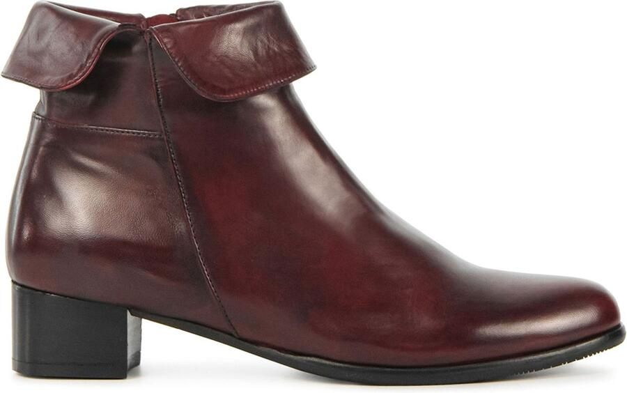 EVERYBODY Enkellaarsjes Dames 49146 Maat: 37 Materiaal: Leer Kleur: Rood - Foto 2