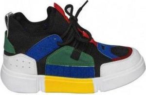 Ewoll Dames Sneaker met lage zool Zwart