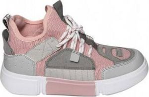 Ewoll Dames Sport Sneaker met hoge zool Roze