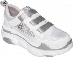 Ewoll Dames Sport Sneaker met hoge zool Wit
