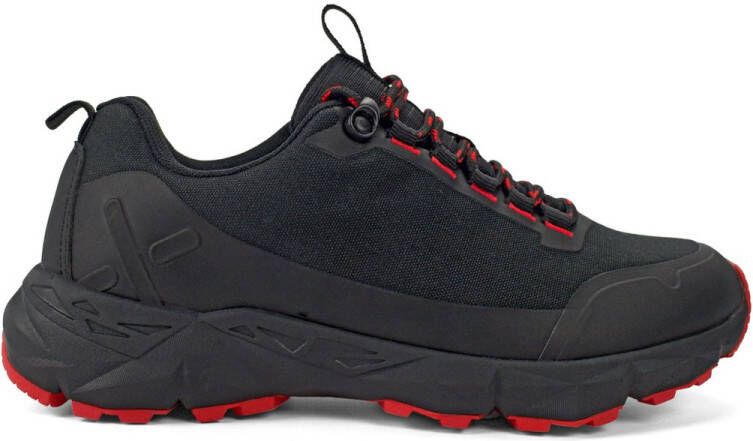 Exani COLE Dames Sneakers Zwart Rood Comfortabele & Trendy Schoenen