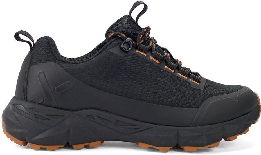 Exani COLE Heren schoenen Zwarte Sneakers met Roestbruine Accenten Comfortabel & Stijlvol voor Dagelijks Gebruik