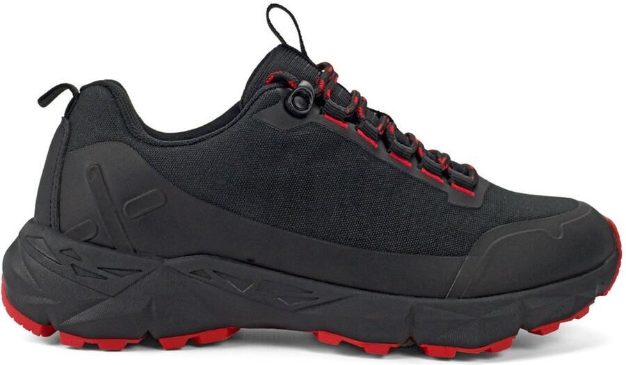 Exani COLE Dames Sneakers Zwart Rood Comfortabele & Trendy Schoenen