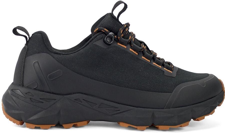 Exani COLE Heren schoenen Zwarte Sneakers met Roestbruine Accenten Comfortabel & Stijlvol voor Dagelijks Gebruik