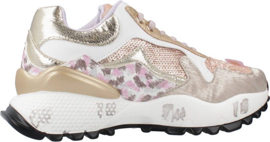 Exé Shoes Lage Sneakers D190608-13-PU-BEIGE-PINK