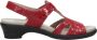 4X Comfort 4XComfort Dames sandalen Plat rood - Thumbnail 6