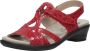 4X Comfort 4XComfort Dames sandalen Plat rood - Thumbnail 8